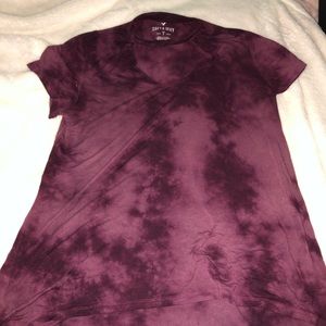 American Eagle Tie Dye Choker Neck Top